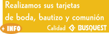 TARJETAS PARA EVENTOS: BODAS BAUTIZOS Y COMUNIONES.